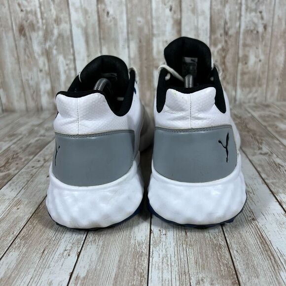 Puma fusion grip white leather golf Mens 12 - Picture 3 of 8